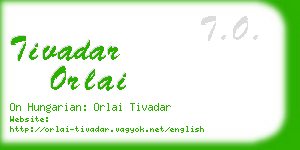 tivadar orlai business card